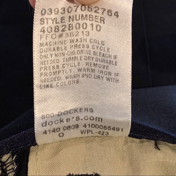 Men’s black Dockers D2 flat front straight fit black pants 32x32 nearly new! - Picture 6 of 7